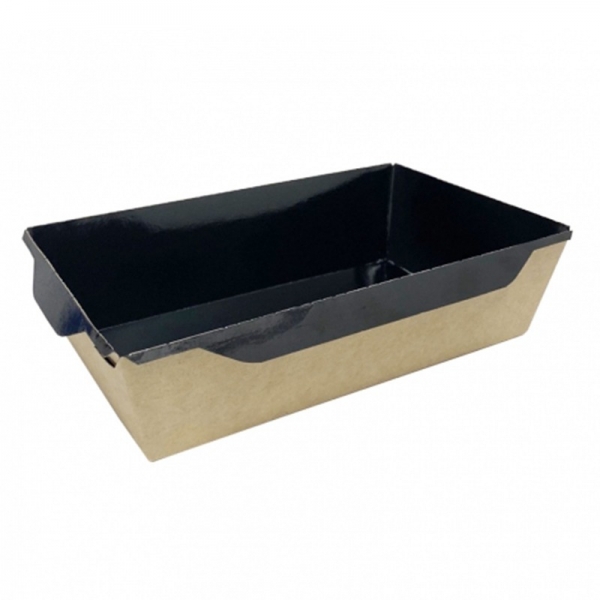 Коробка ЭКО Бокс 1000 мл Черный Вельвет, 200*120*40 мм