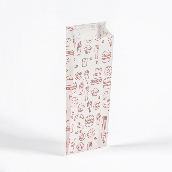 Пакет 110*30*210, с рисунком "Фаст-фуд"