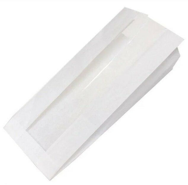 Пакет крафт 140*60*250 мм + окно 60 мм Д-40 гр/м2