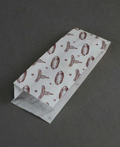 Пакет белый 140*60*210 мм с рисунком «Bakery»