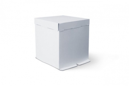 Коробка для торта 300*300*450 белый гофрокартон
