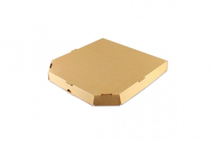 Коробка под пиццу 30*30*3,5 БУРАЯ, Очень вкусная ORANGE