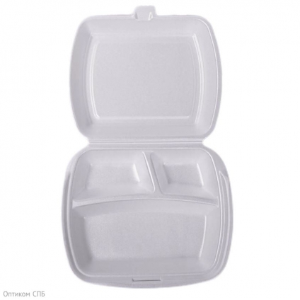 Ланч-бокс 3 секции БЕЛЫЙ