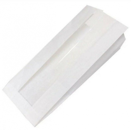 Пакет крафт 140*60*250 мм + окно 60 мм Д-40 гр/м2