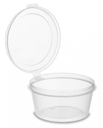 Контейнер 50 мл для соуса с верхним закрытием крышки